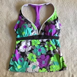 Zero X Posur Floral Design Swimwear Top